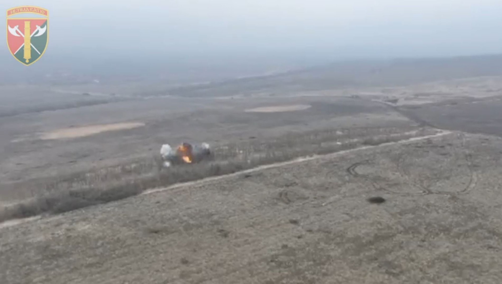 Ukrainian Artillery Destroys Russian Military Positions Near Bakhmut