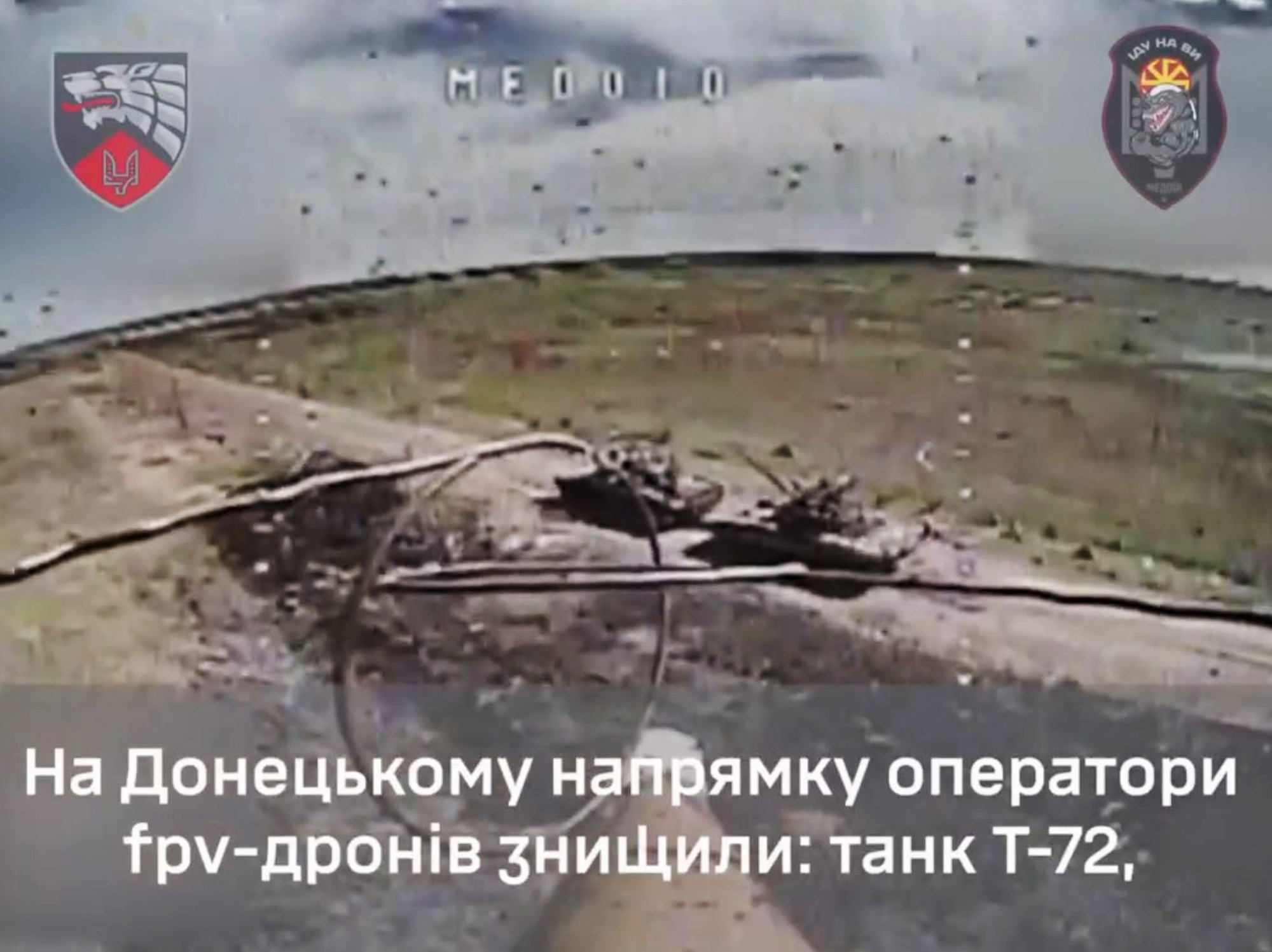 Ukrainian Special Forces Use Kamikaze Drones To Take Out Russian T-72 Tanks And Troops