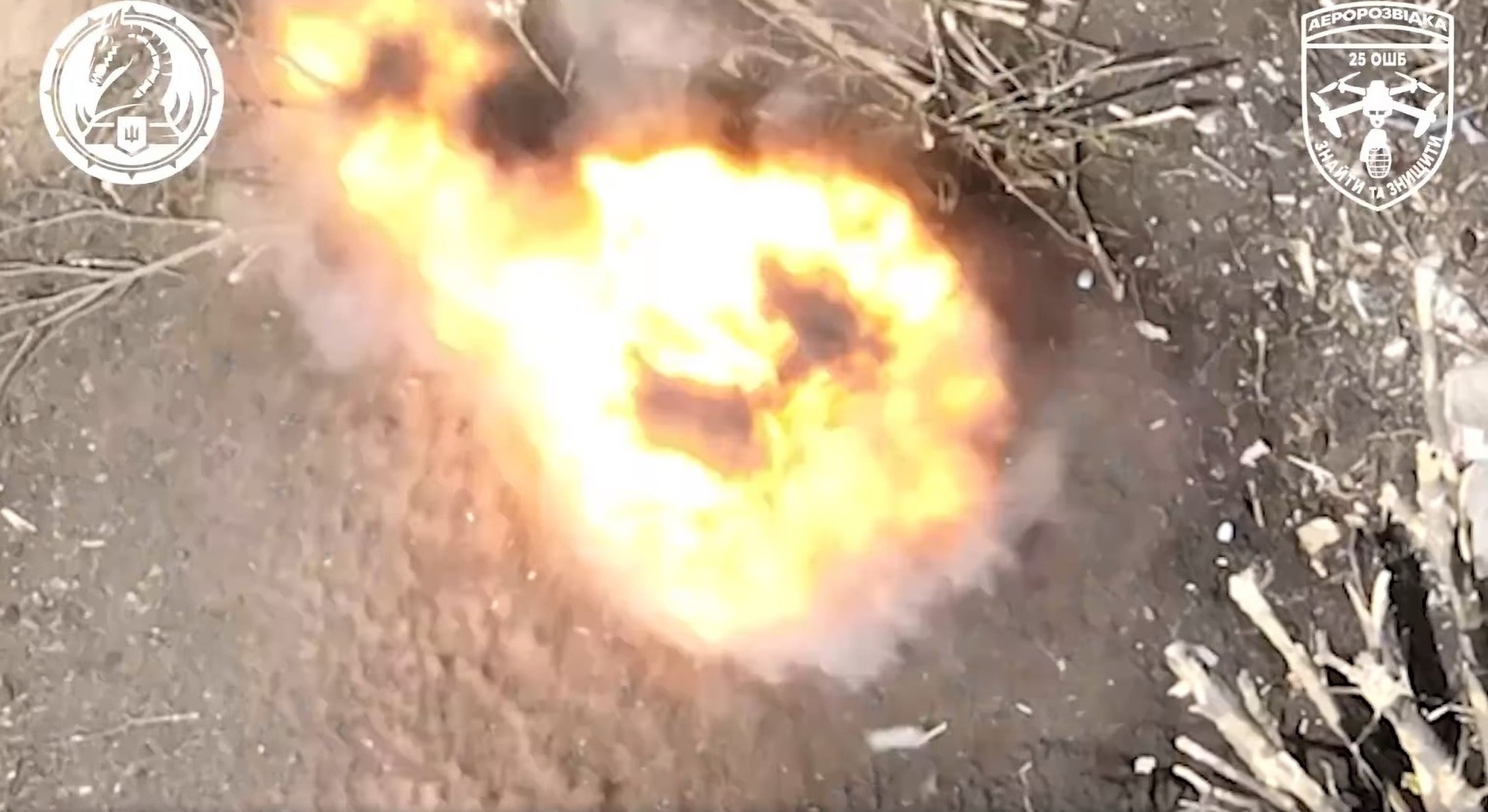 Ukrainian Kamikaze Drone Follows Russian Soldiers Right Into Their Foxhole And Blows It Up In Avdiivka